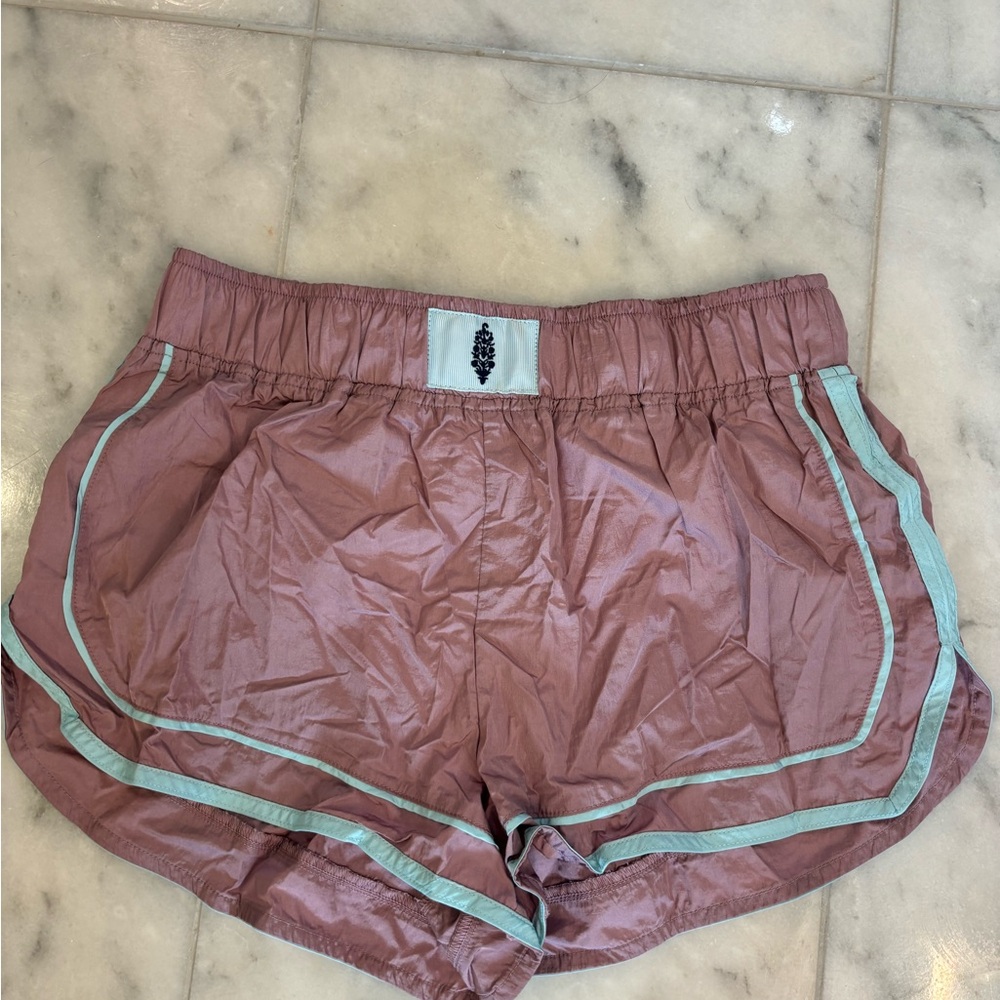 Women's Athletic Shorts in Brown and Gray
